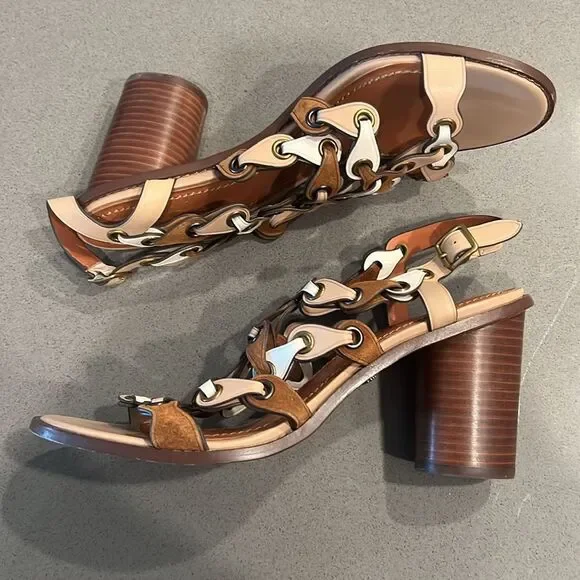 Coach Mid Heel Sandal Links, Size 10 - Picture 6 of 15